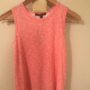 Stitch Fix Green Envelope Hi lo Knit Tank coral